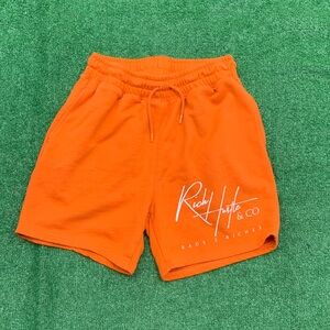 Orange Men's Fleece Shorts